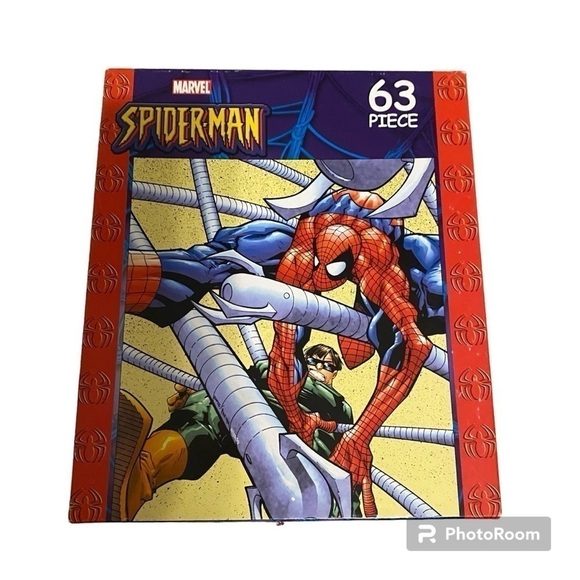 Spider-Man Puzzle 63 Piece Kids Toy Marvel Red Blue - Picture 1 of 4